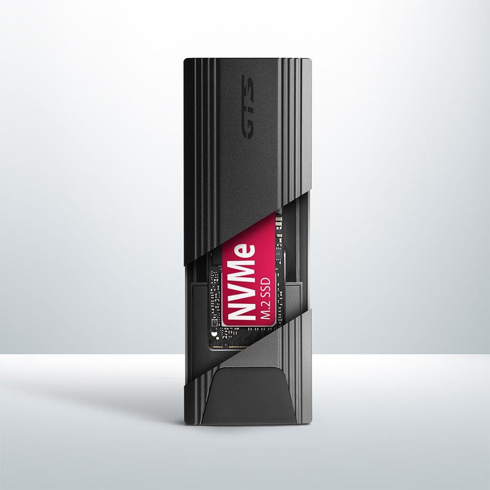 Obudowa zewnętrzna Axagon do dysk&amp;oacute;w M.2 NVMe &amp;amp; SATA SSD/USB-C 3.2 G2, 30-80mm, UASP, TRIM czarna