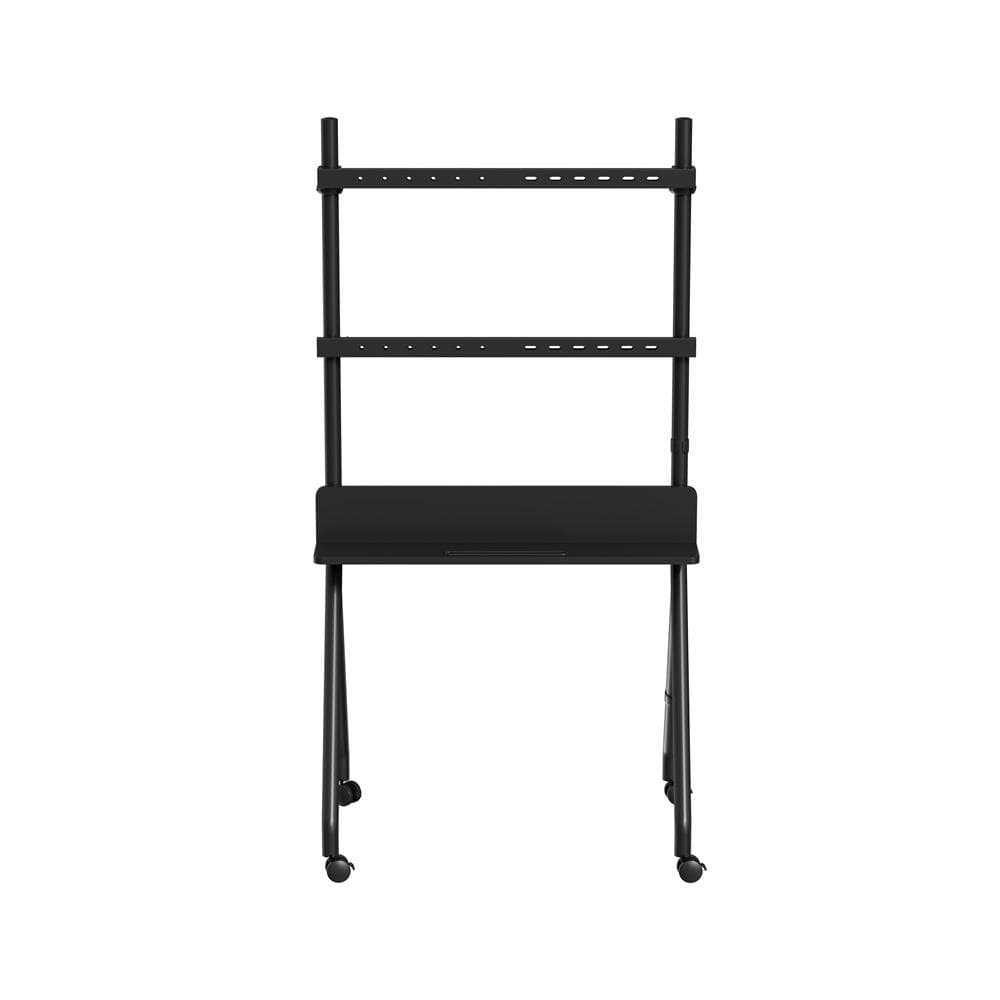 Stojak podłogowy pod telewizor, mobilny z k&amp;oacute;łkami, 55&amp;quot; - 86&amp;quot; do 40 kg czarny Gembird