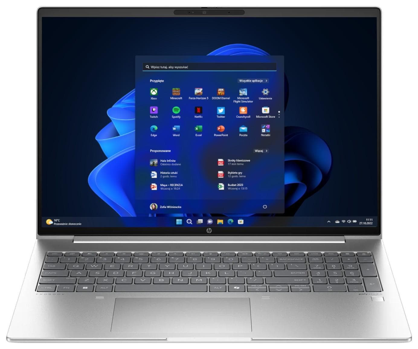 Notebook HP Probook 460 G11 A38DQET 16&amp;quot; WUXGA AG/U7 155H/16GB/512GB PCIE SSD/W11P