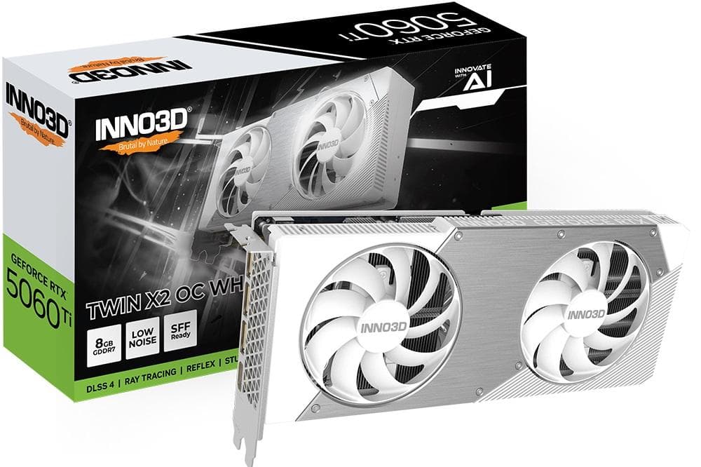 Inno3D GeForce RTX 5060 Ti TWIN X2 OC WHITE 8GB